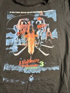 Black A Nightmare on Elm Street 3 Graphic Short-Sleeve Tee